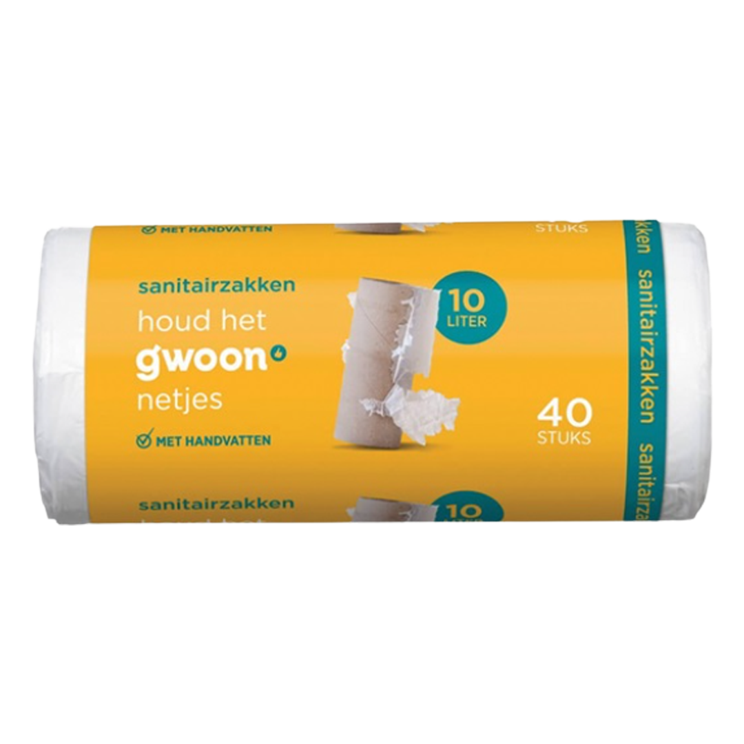 Gwoon 10 liter sanitairzakken 40 stuks