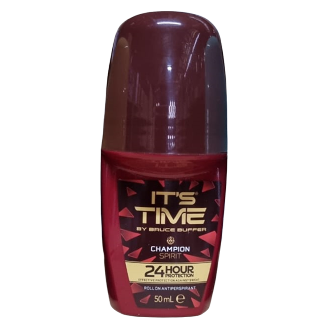 It's time by bruce buffer champion spirit deodorant roll on