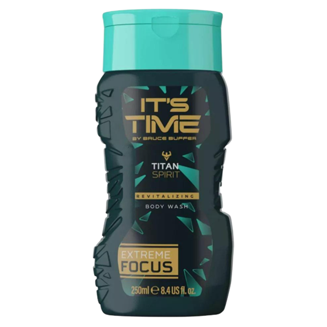 It's time by bruce buffer titan spirit body wash