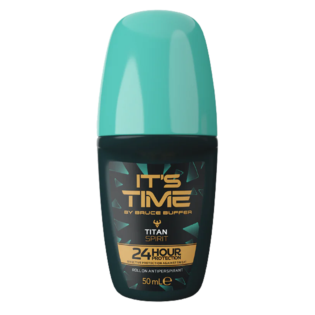 It's time by bruce buffer titan spirit deodorant roll on