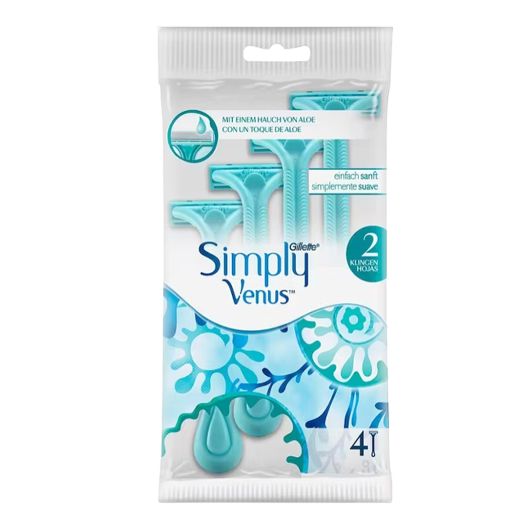 Simply venus gilette 3 razors 2 blades