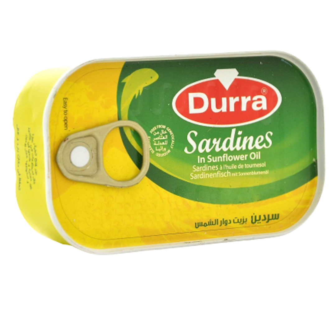 Durra sardines in zonnebloemolie