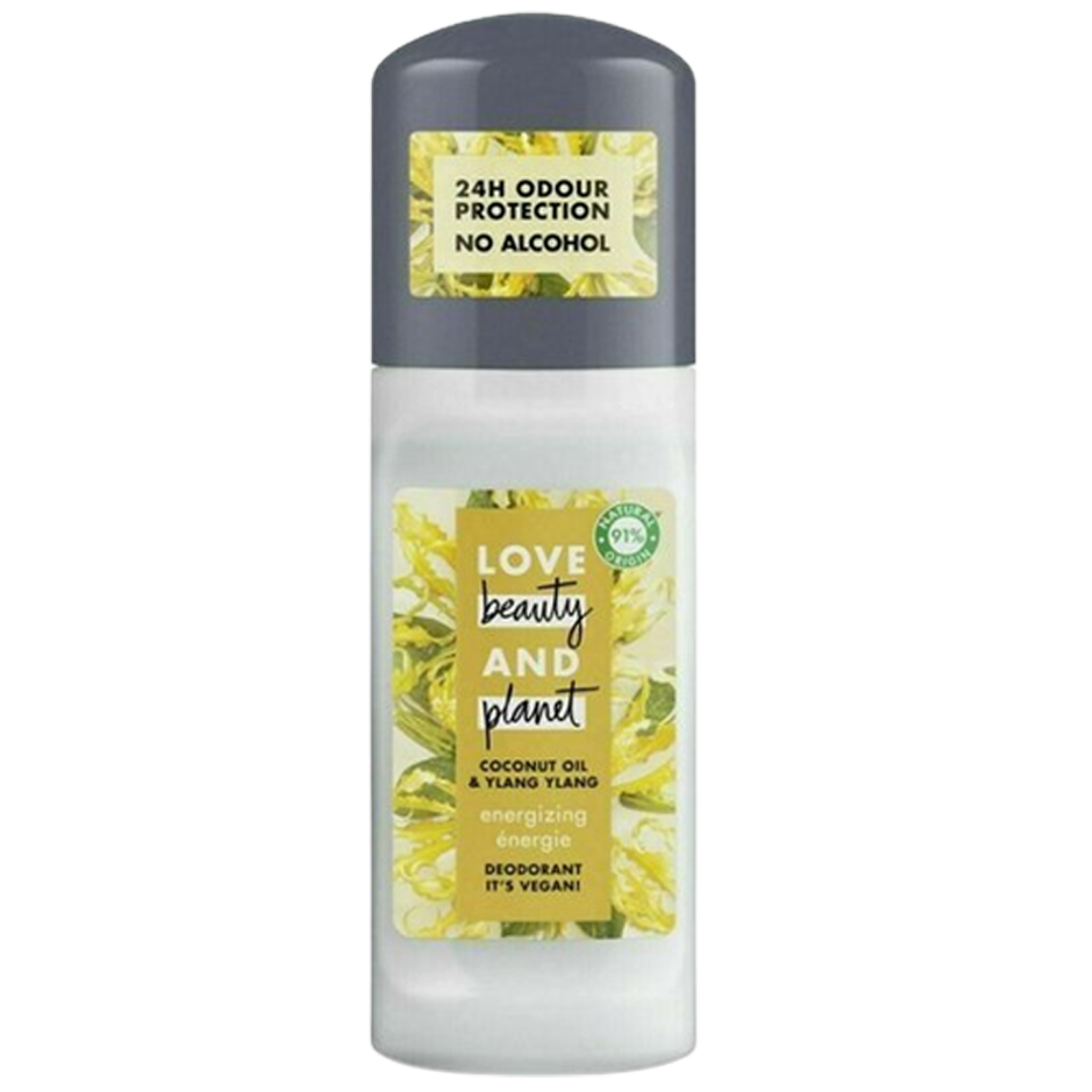 Love, beauty and planet deodorant roll on energizing