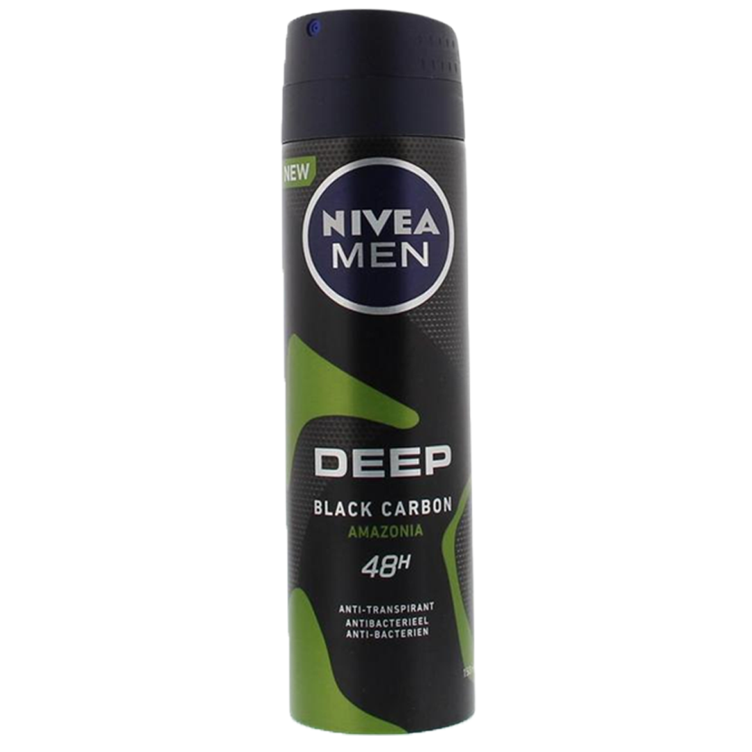 Nivea Deospray Men Deep Black Carbon Amazonia