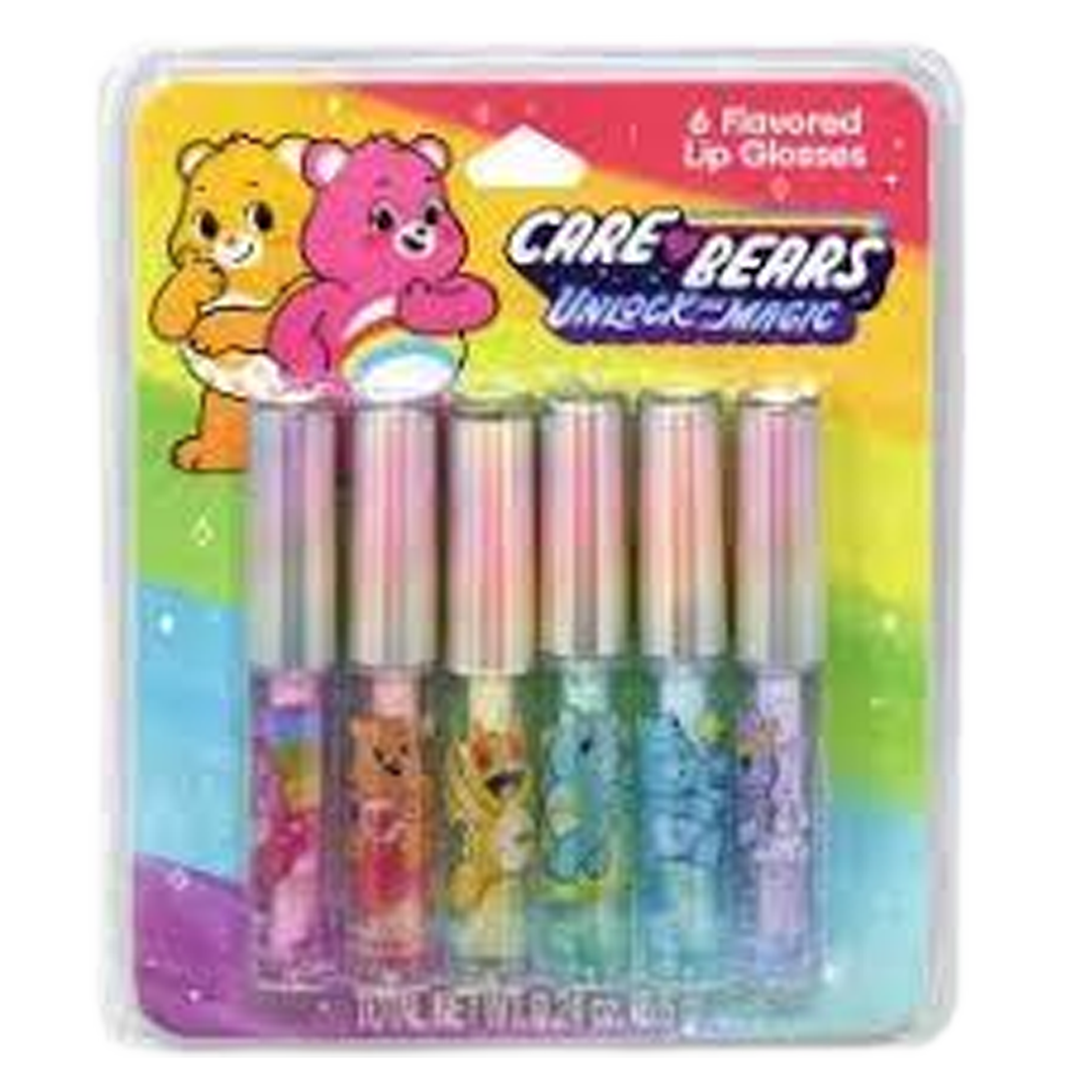 Care bears 6 pack lip gloss on card
