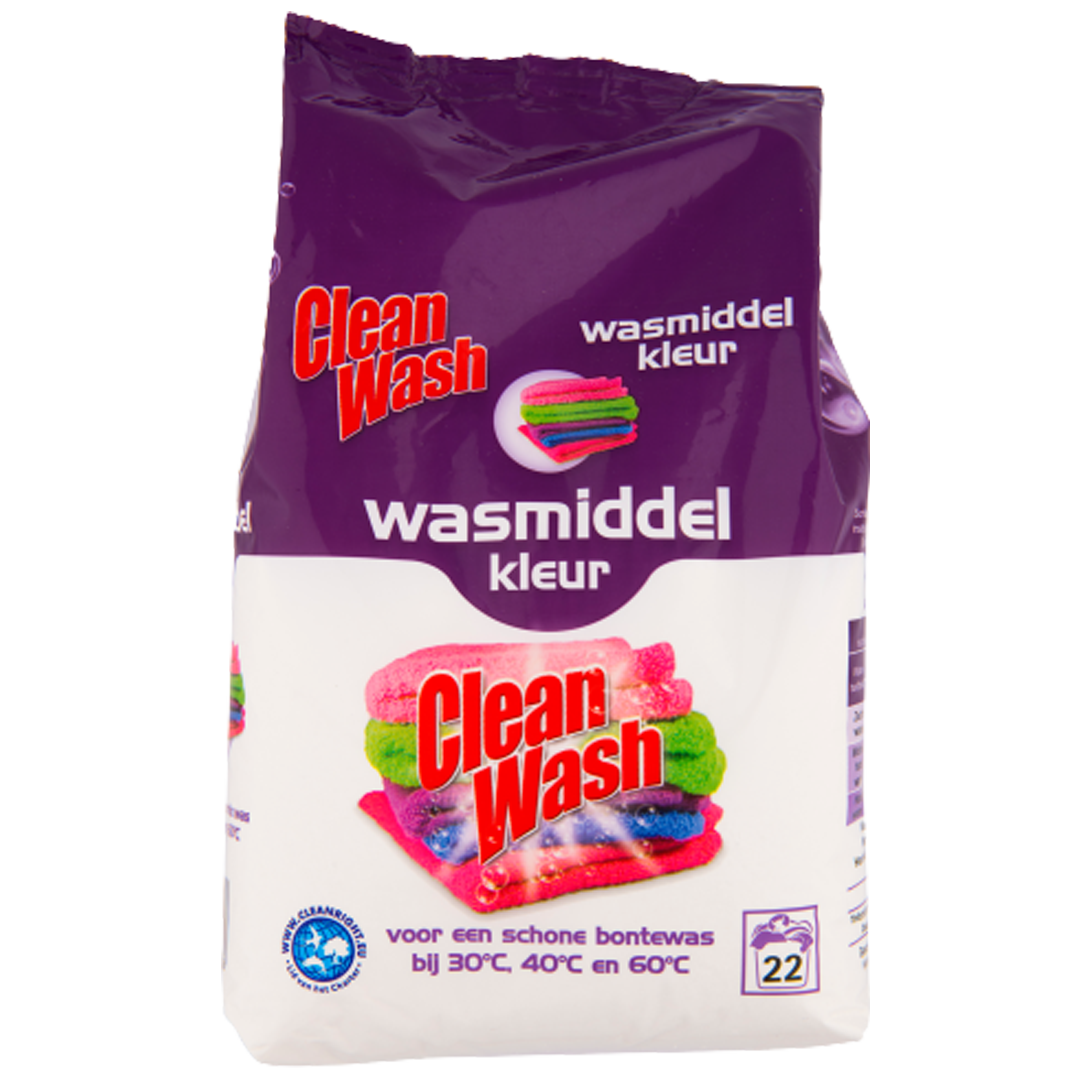 clean wash wasmiddel kleur