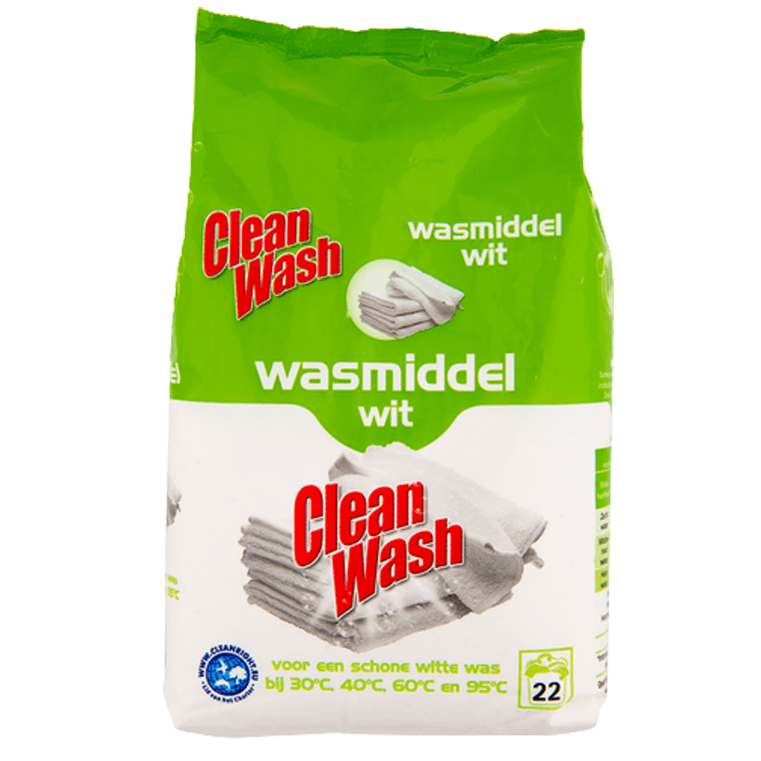 clean wash wasmiddel wit