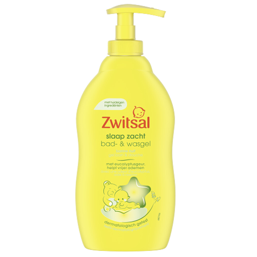 Zwitsal bad & wasgel pompje slaap zacht eucalyptus
