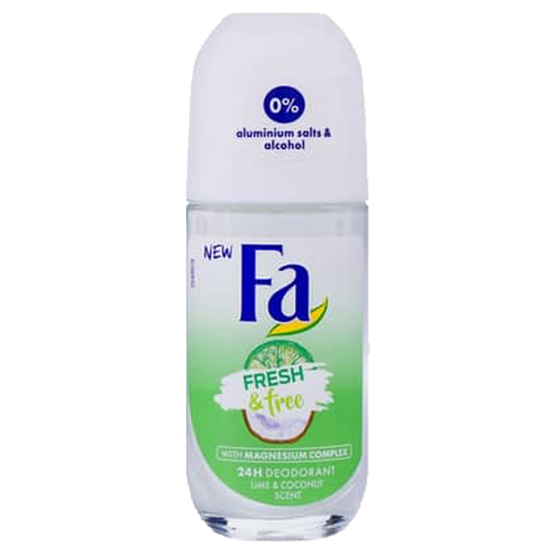 Fa fresh and free roll on deodorant