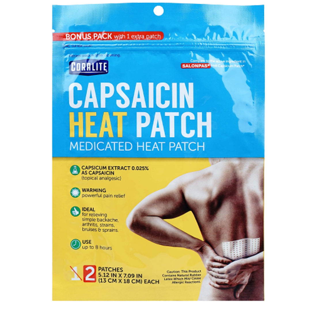 Coralite capsaicin hitte patch- medische hitte patch