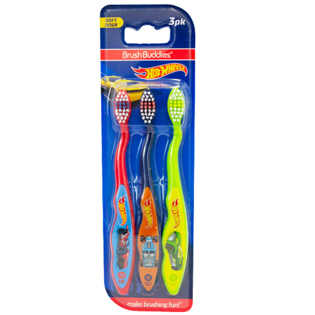 Hot Wheels 3 Pack Tandenborstels voor Kids
