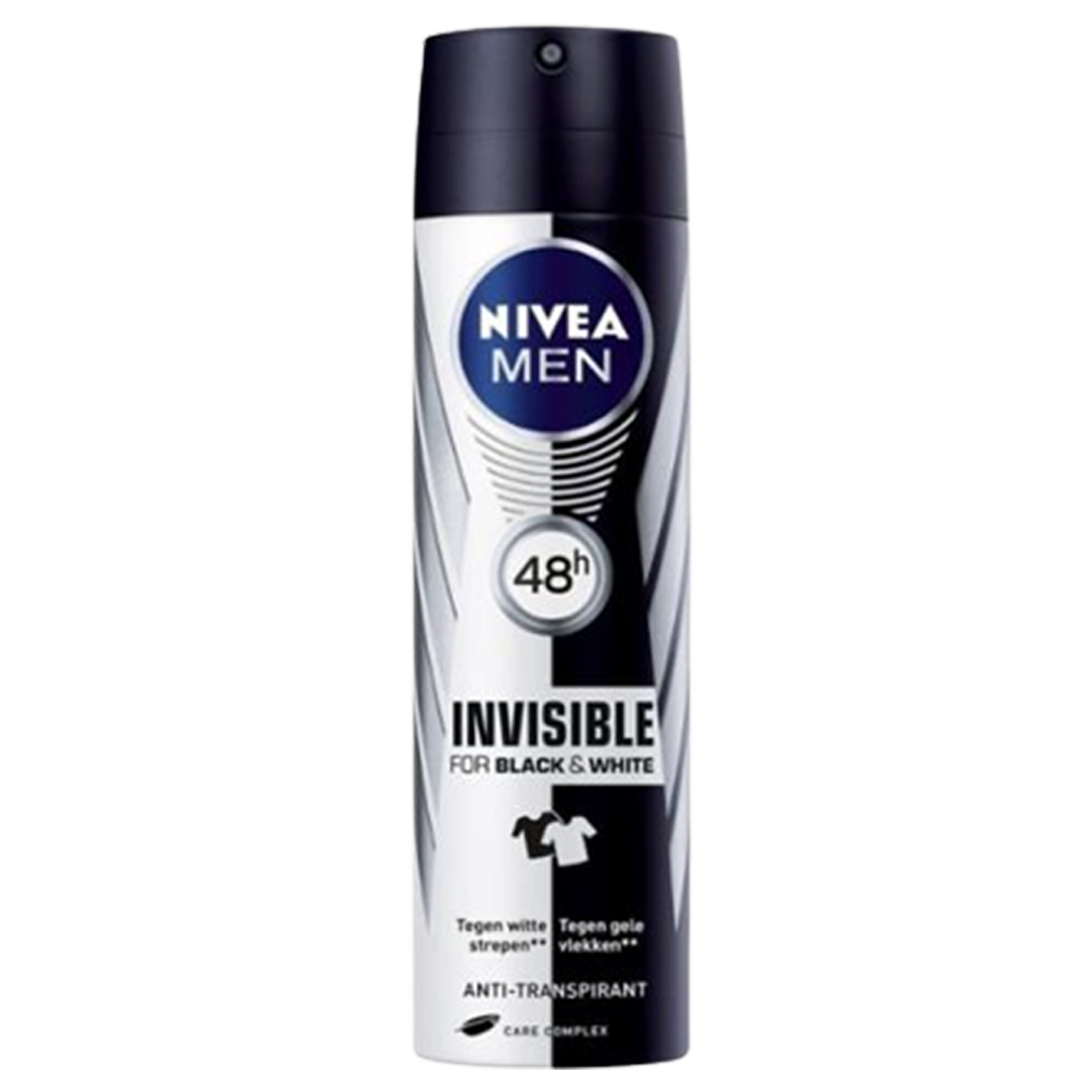 Nivea deospray men invisible black and white