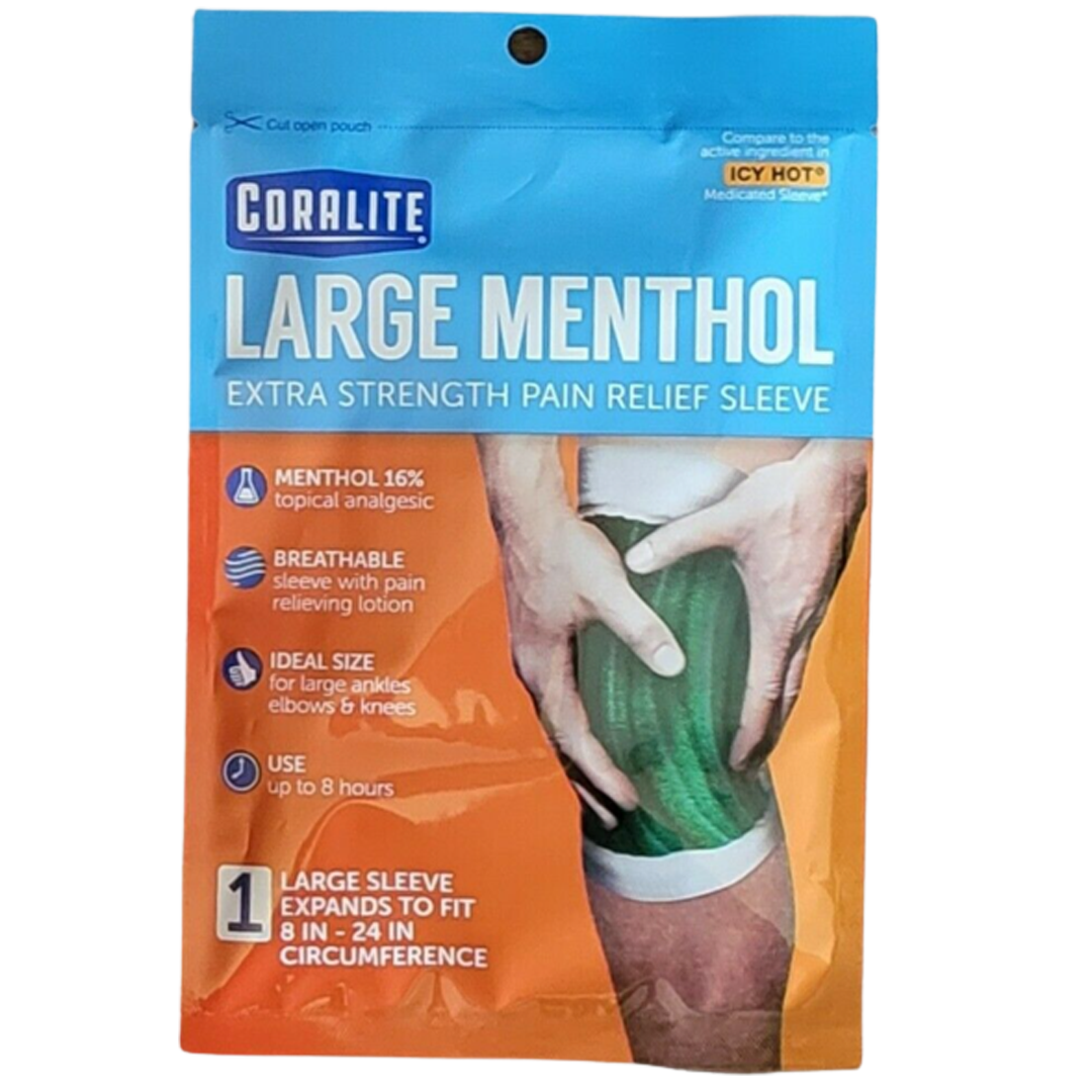 Coralite large menthol extra strength verlossende pijn sleeve