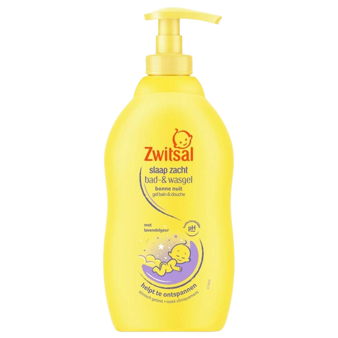 Zwitsal bad & wasgel pompje slaap zacht lavendel