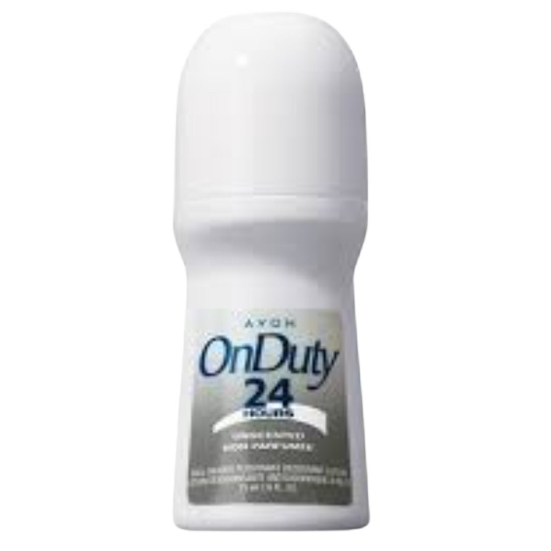 Avon on duty 24 hours unscented deodorant roll on