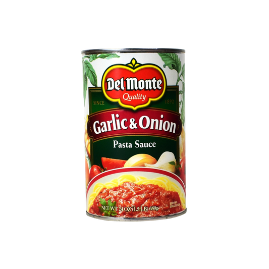Del monte garlic & onion pastasaus