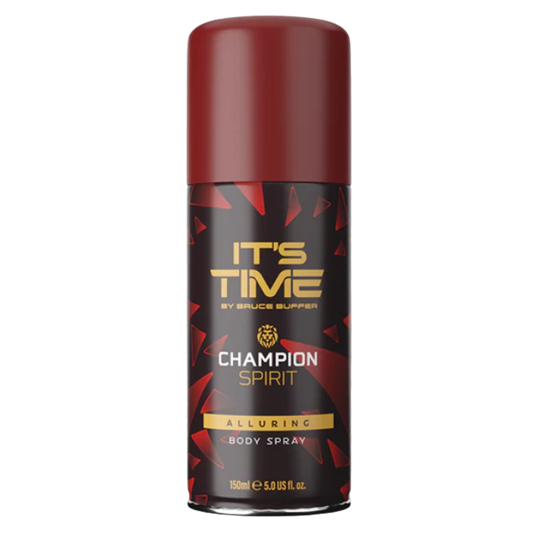 It's time by bruce buffer champion spirit body spray