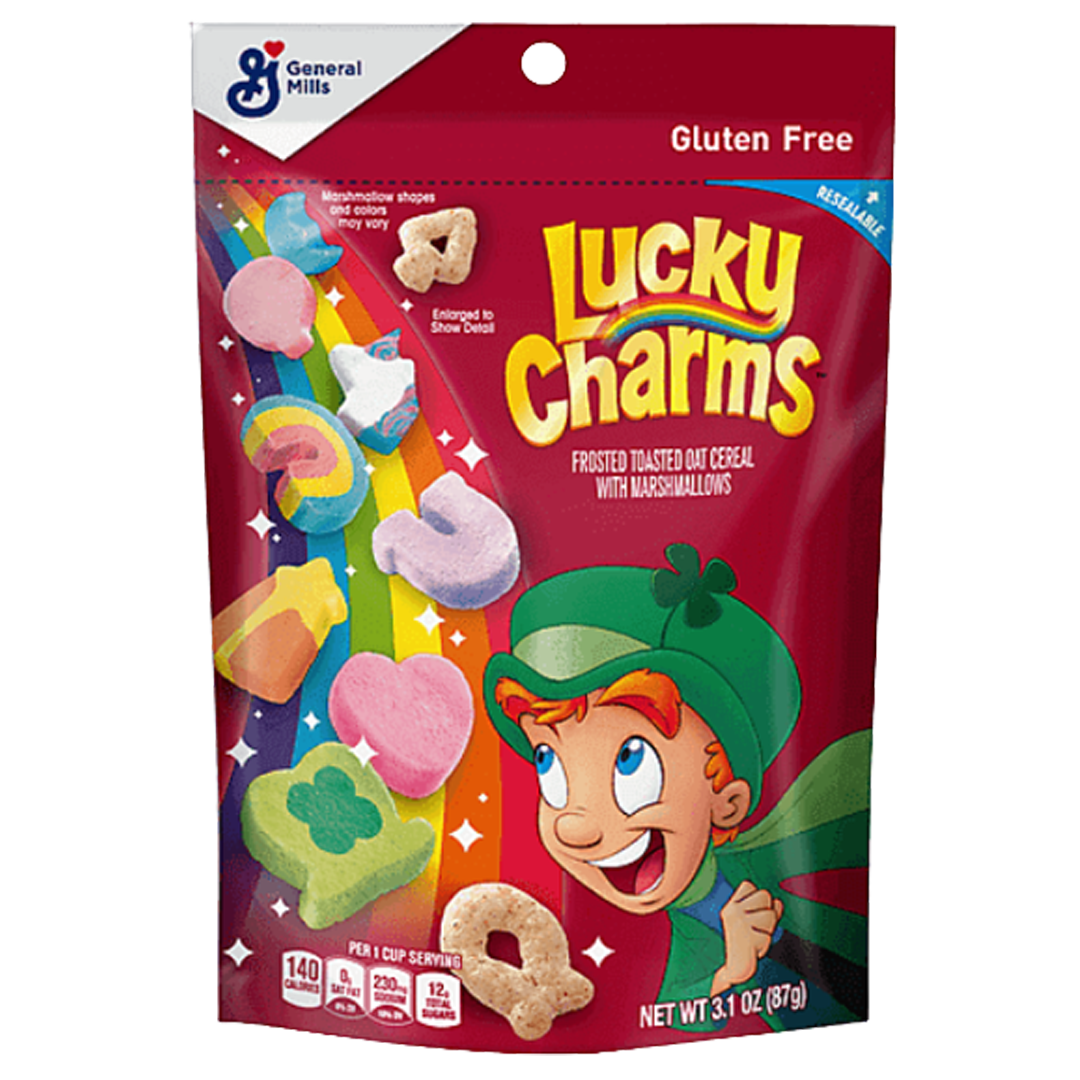 Lucky charms gluten free frosted toasted oat ceral with marshmallows