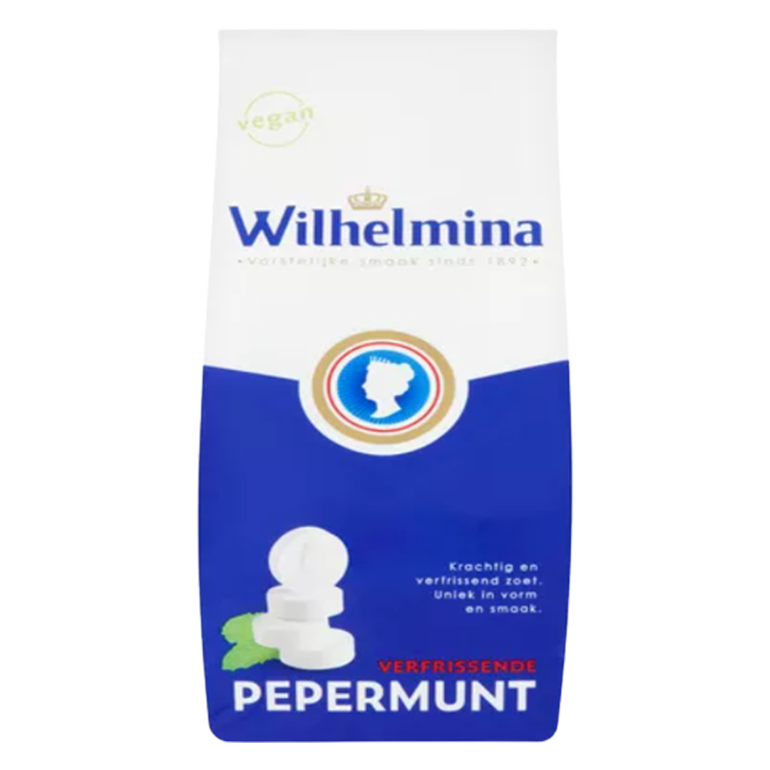 Vegan wilhelmina pepermunt 200 gr