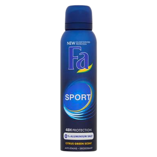 fa sport 48 h protection citrus green scent deodorant spray