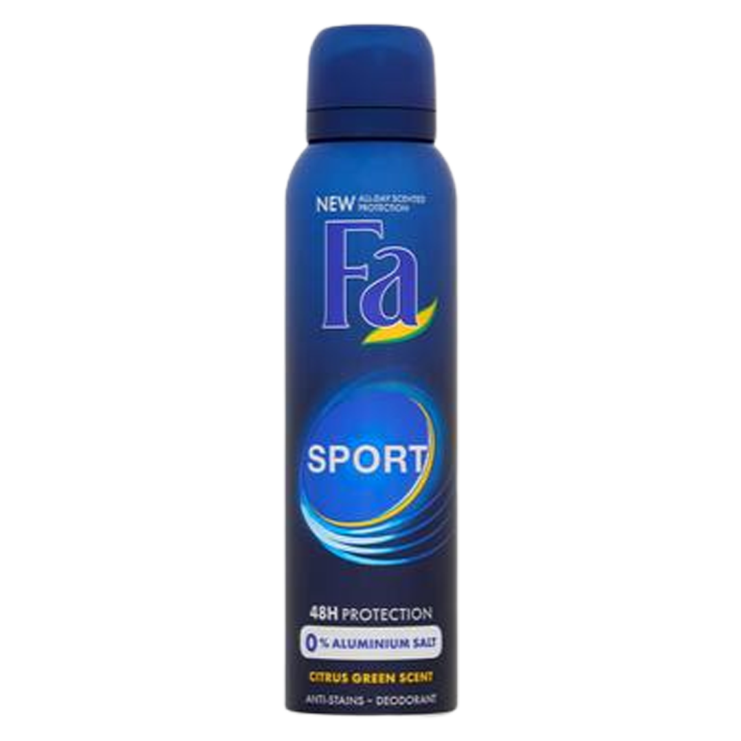fa sport 48 h protection citrus green scent deodorant spray