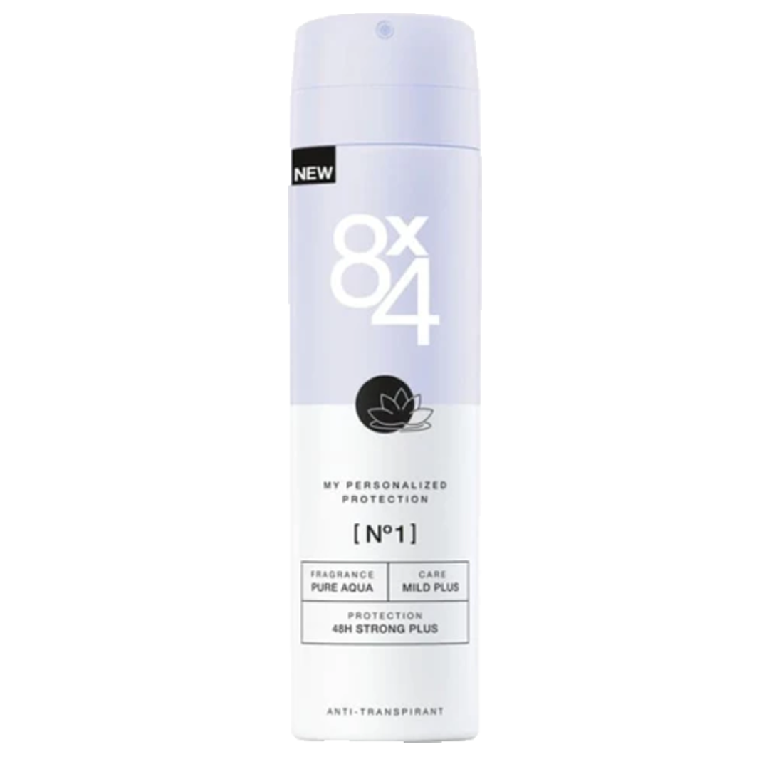 8x4 my personalized protection pure aqua deodorant spray