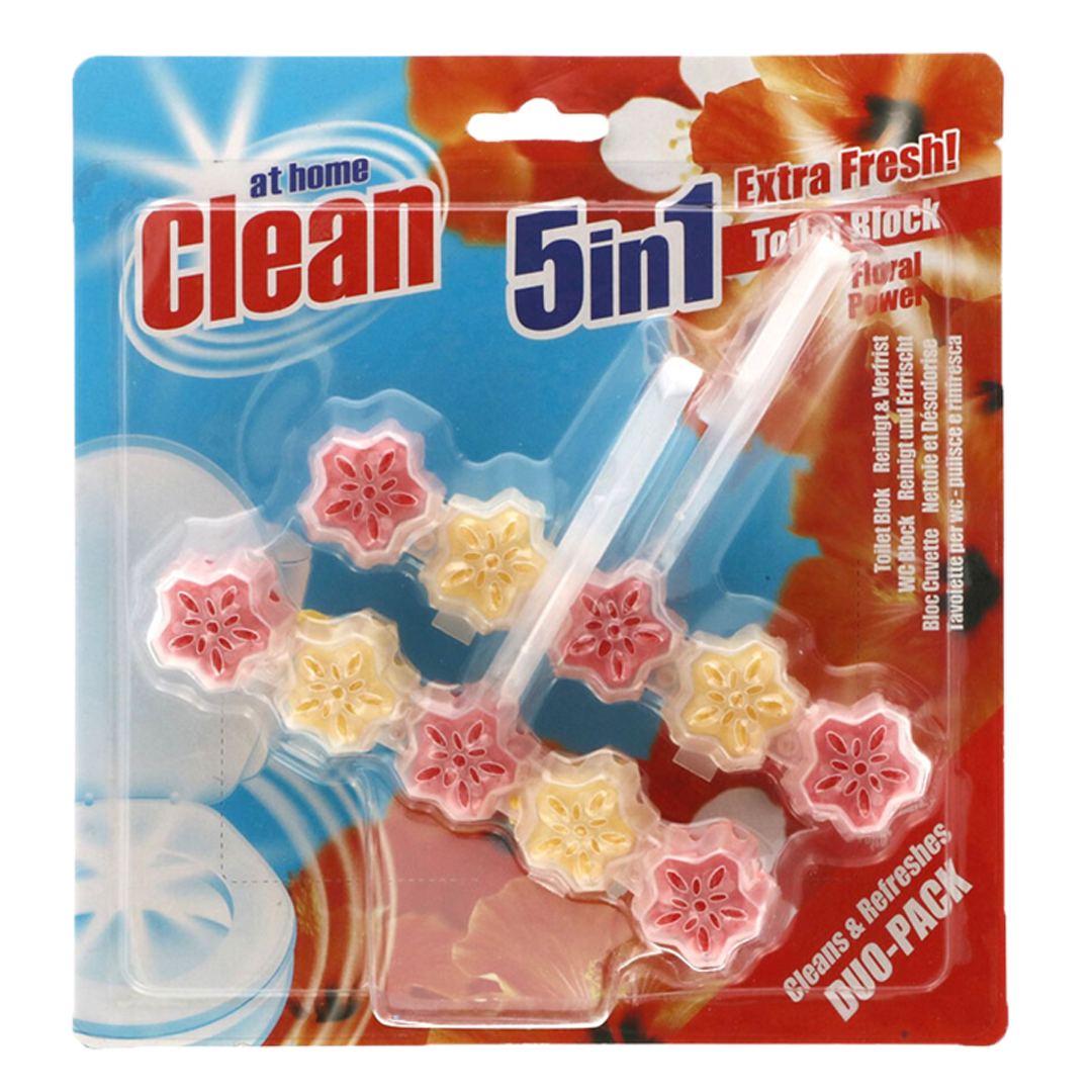 At home clean toilet blok 5 in 1 flower power