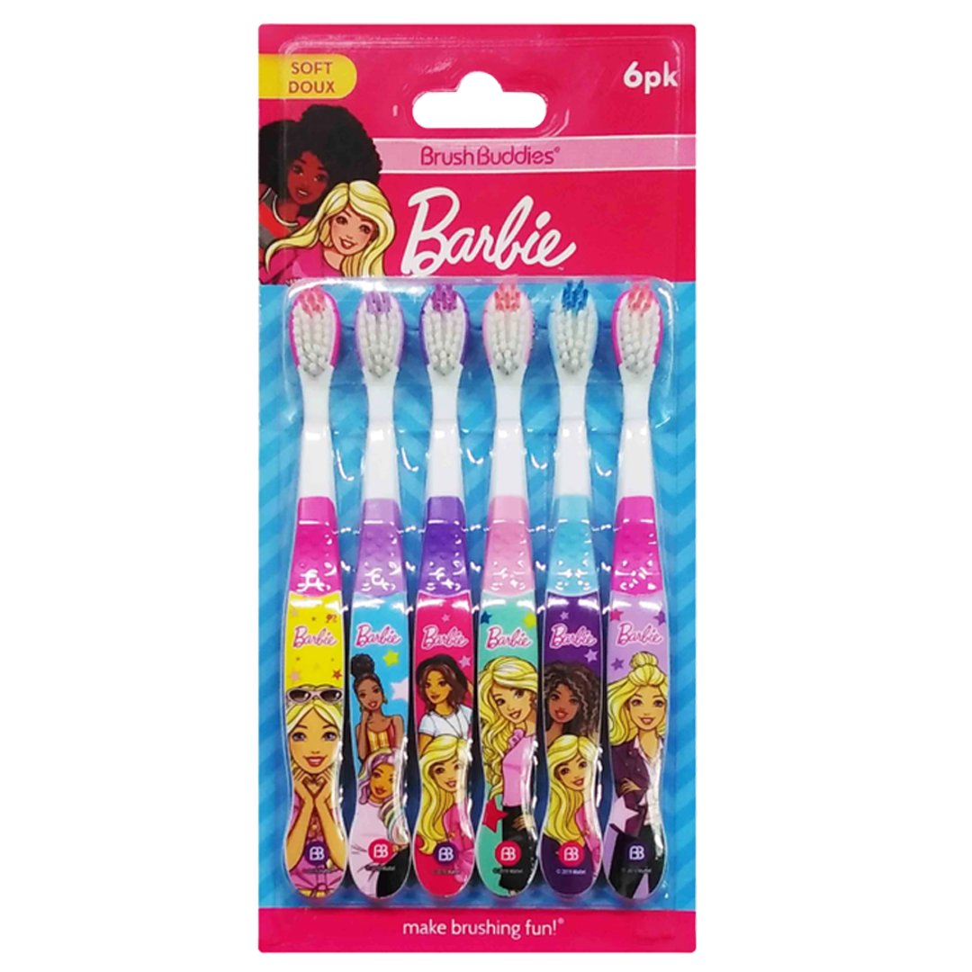 Barbie 6 pack tandenborstels