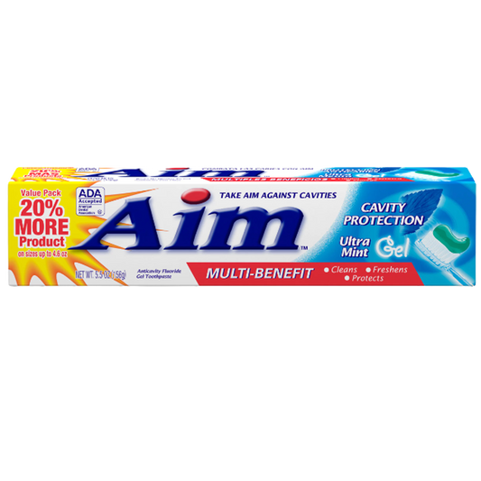 Aim fresh ultra mint cavity protection multi benefit tandpasta