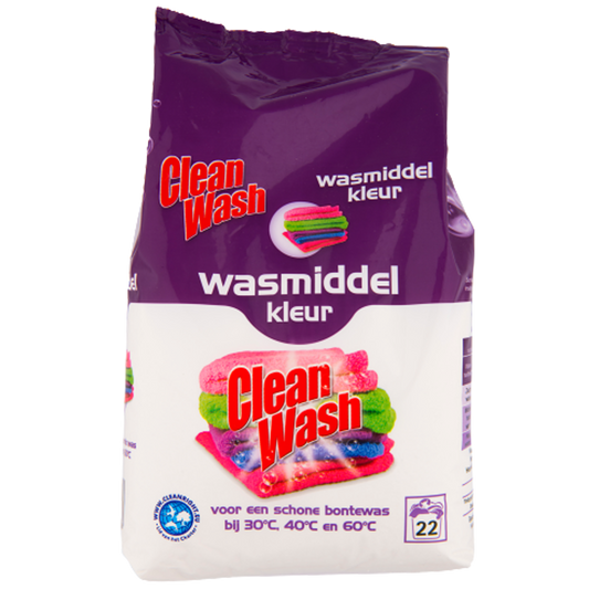 clean wash wasmiddel kleur