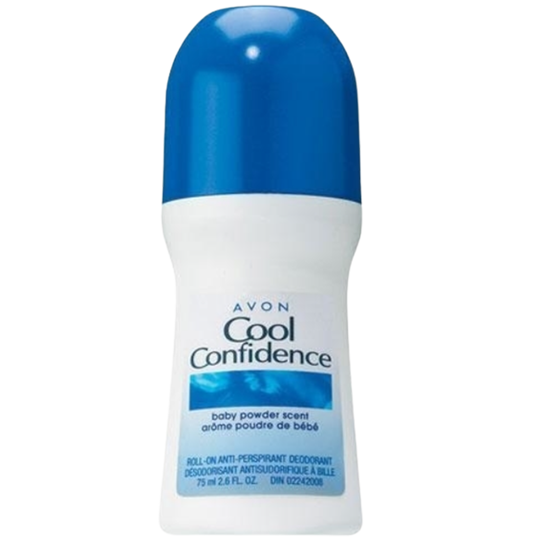 Avon cool confidence baby powder scent deodorant roll on