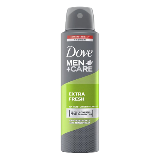 Dove extra fresh men deodorant spray
