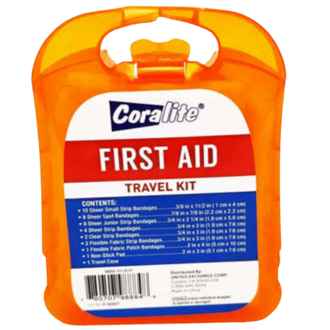 Coralite first aid travel kit met 36 items