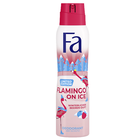 Fa winter flamingo on ice deodorant spray