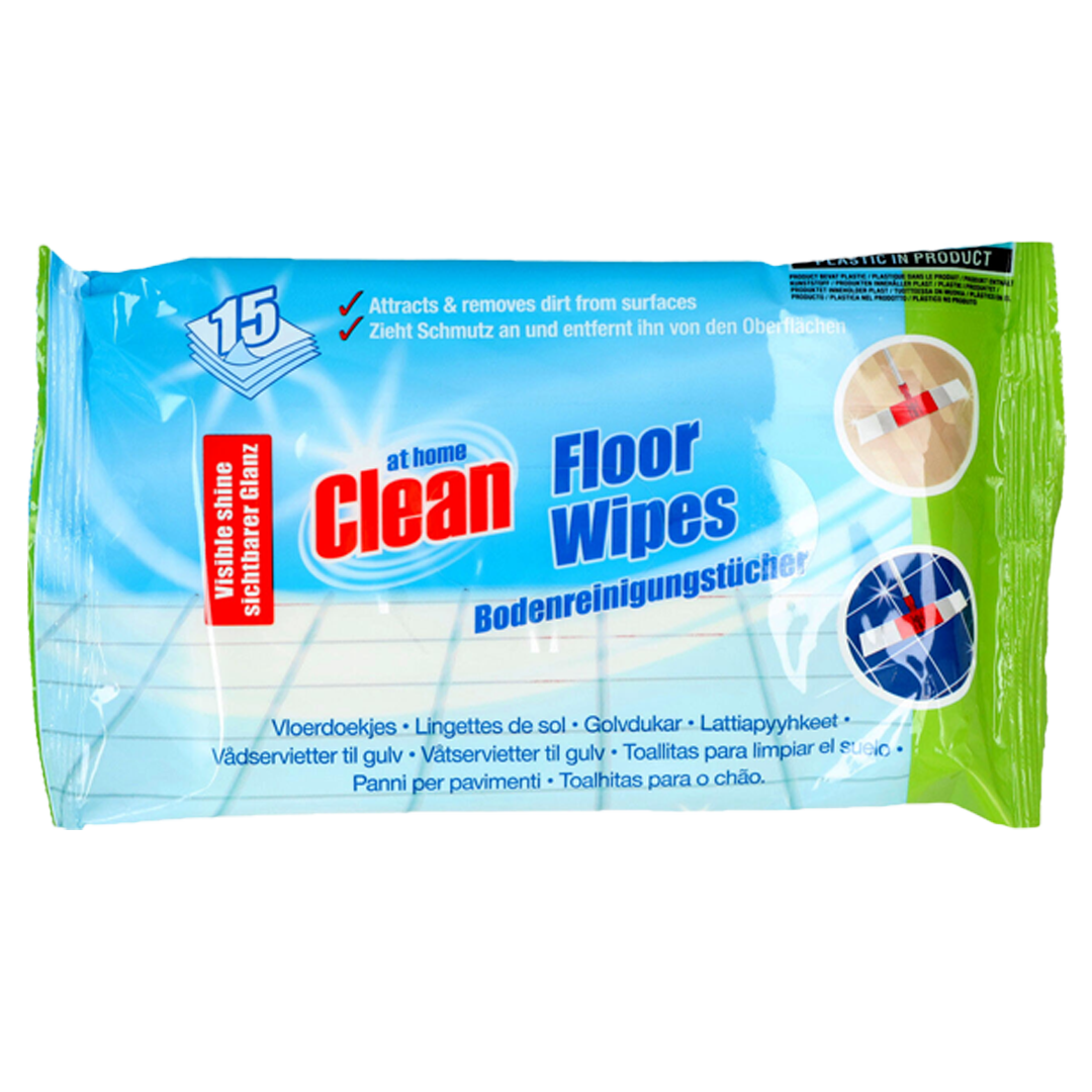 At home clean floor wipes