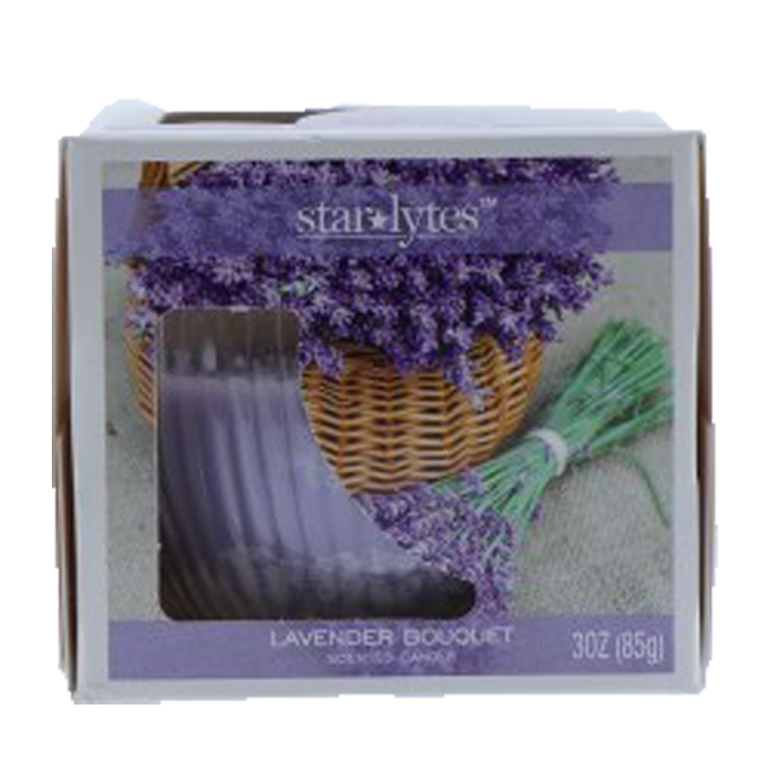 starlytes lavender bouquet scented candle
