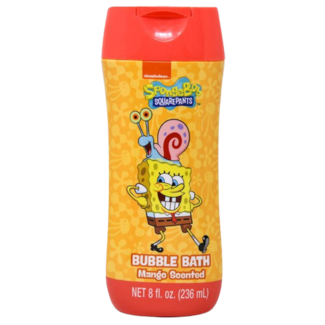 Sponge bubble bath in bottle