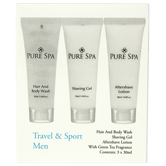 Pure spa travel pack for men
