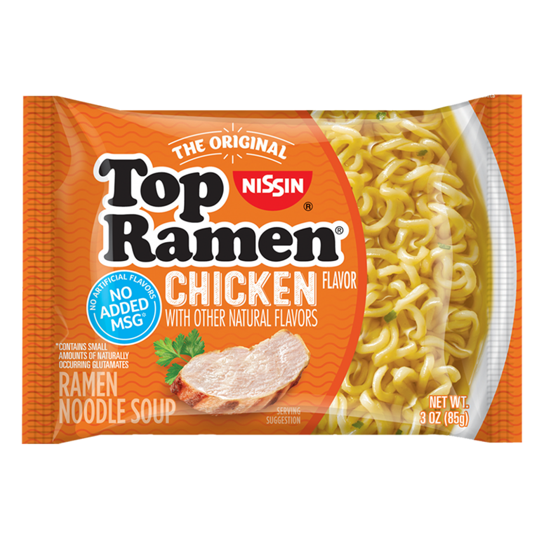 Top ramen chicken noodles